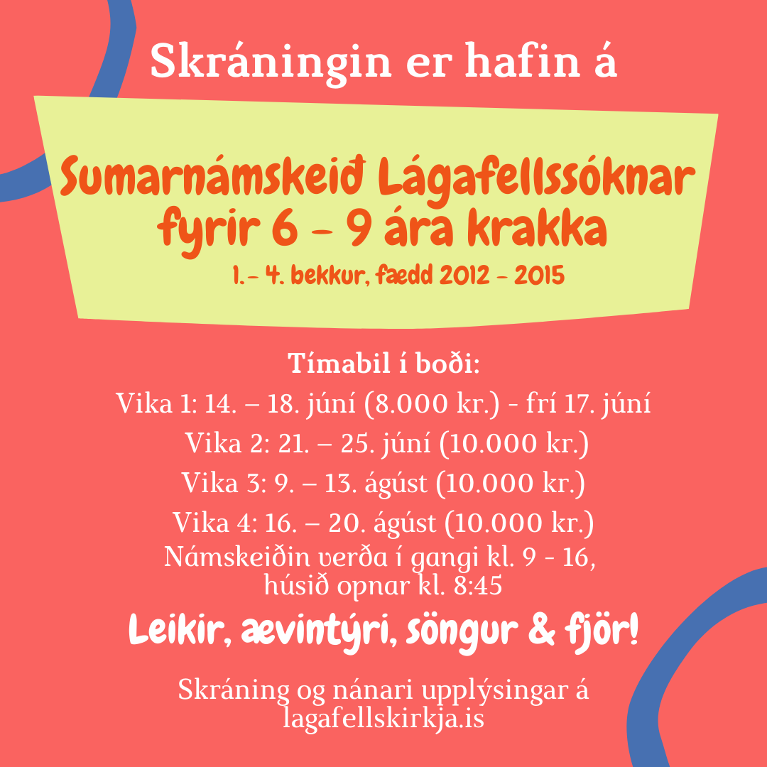 SC – Sumarnámskeið Lágafellssóknar fyrir 6 – 9 ára krakka (3)