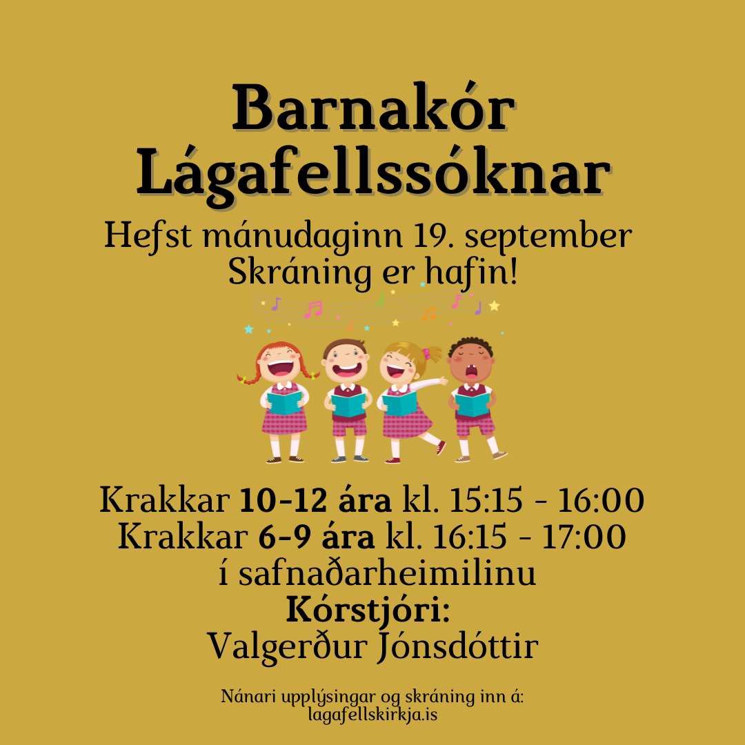 1080×1080 – Barnakór Lágafellsóknar