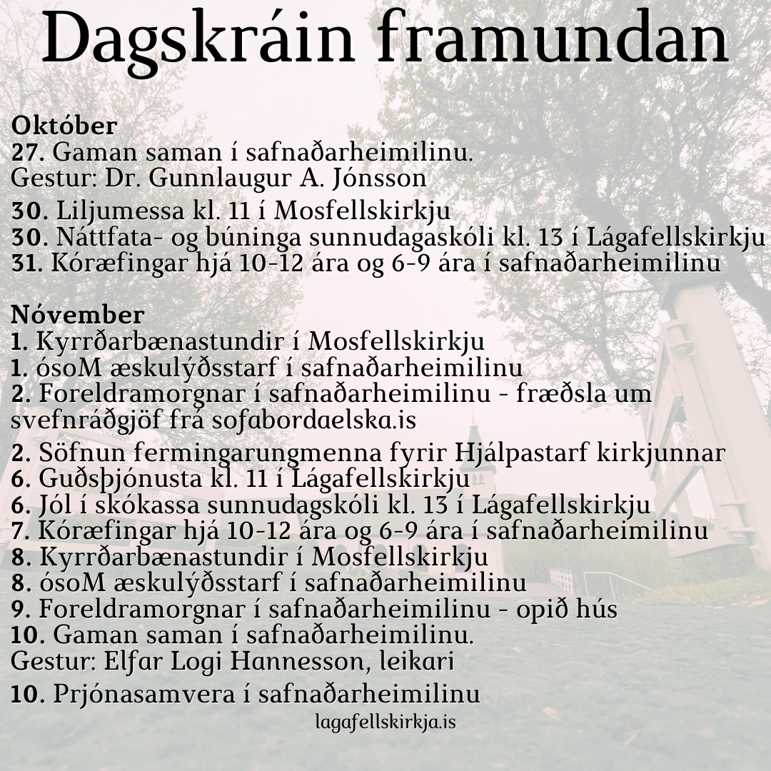 1080x1080px – Dagskráin framundan