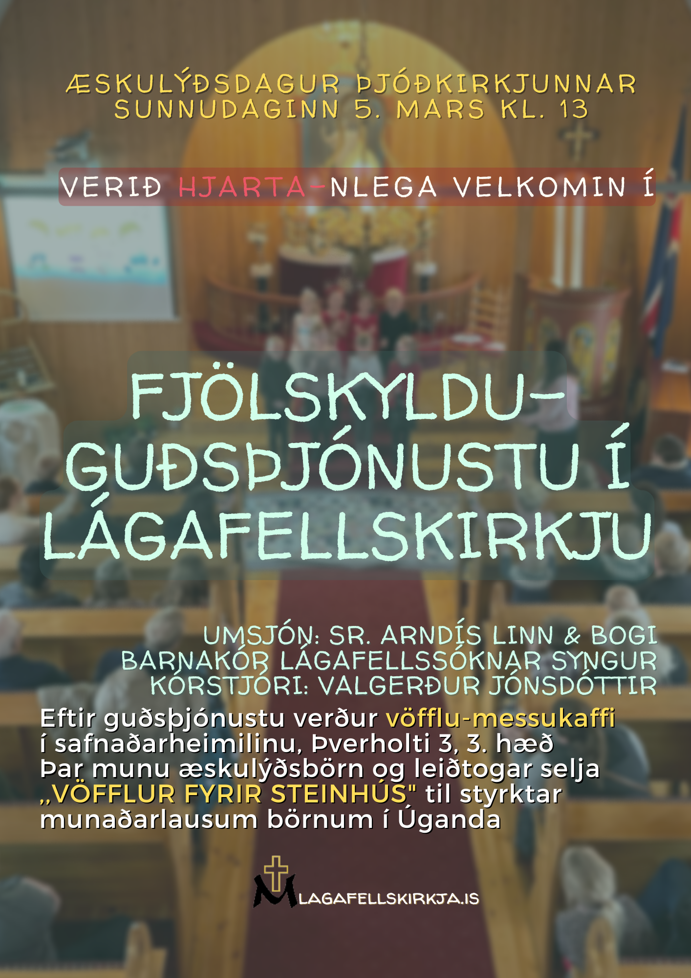 Flyer – 20230305 Fjölskylduguðsþjónusta á æskulýðsdegi Þjóðkirkjunnar (3)